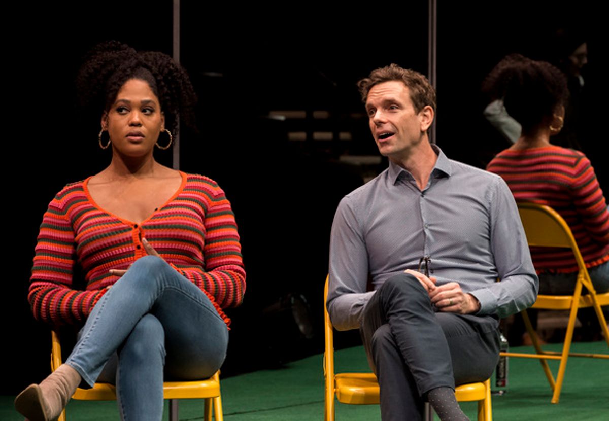 Antoinette Crowe-Legacy and Paul Alexander Nolan in “Slave Play” playing at Center Theatre Group/Mark Taper Forum at 