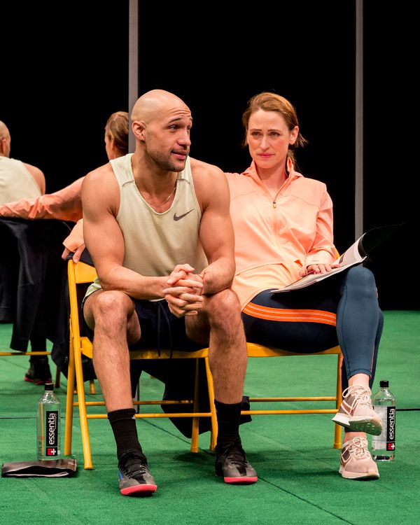 Jonathan Higginbotham and Elizabeth Stahlmann in “Slave Play” playing at Center T Photo