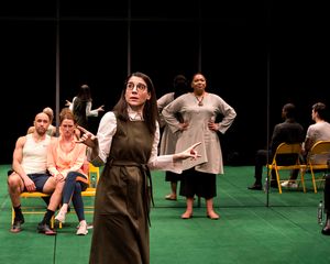 Jonathan Higginbotham, Elizabeth Stahlmann, Irene Sofia Lucio and Chalia La Tour with Photo