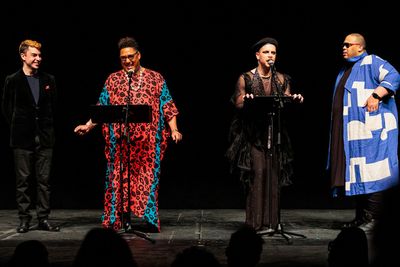 Adam Odsess Rubin, Artistic Director of National Queer Theater     Roger Q. Mason, Le Photo