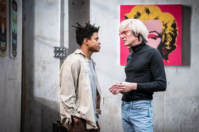 Jeremy Pope and Paul Bettany Photo