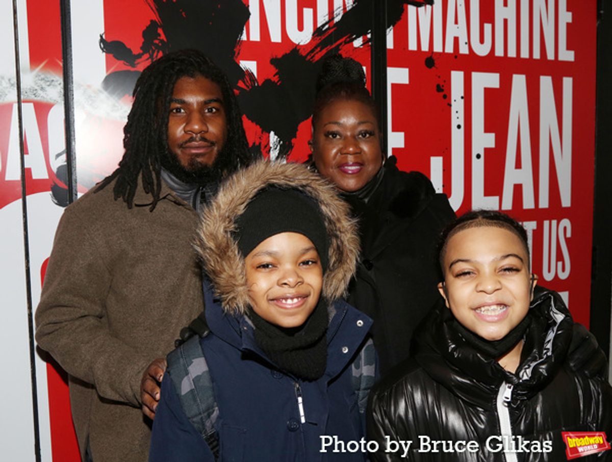 Jahvaris Fulton, Walter Russell III, Sybrina Fulton and Christian Wilson  at 