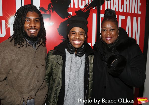 Jahvaris Fulton, Tavon Olds-Sample and Sybrina Fulton Photo