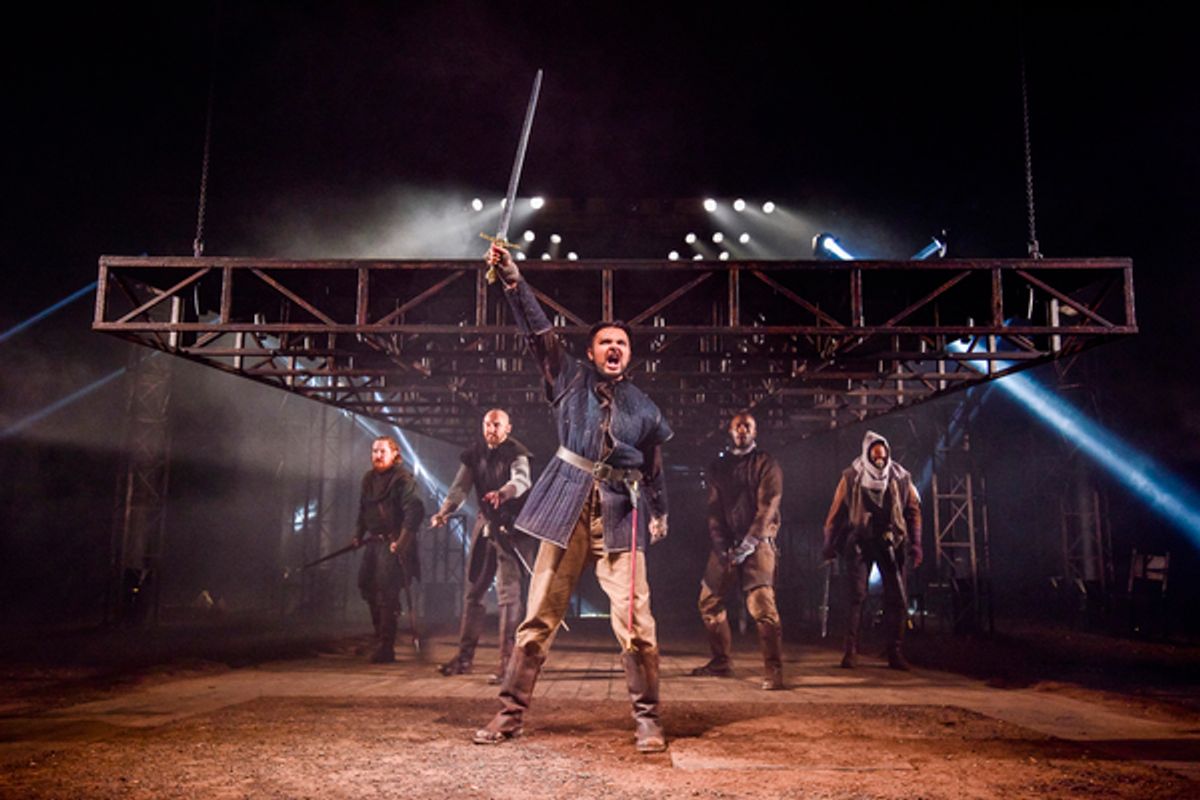 Shahbaaz Khan and company at Photos: First Look at MACBETH at Leeds Playhouse