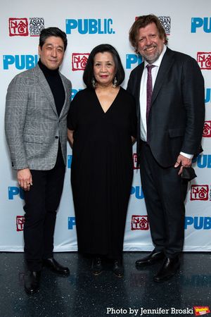 Peter Kim, Mia Katigbak, Oskar Eustis @ BroadwayWorld Peter Kim, Mia Katigbak, Oskar Eustis Photo