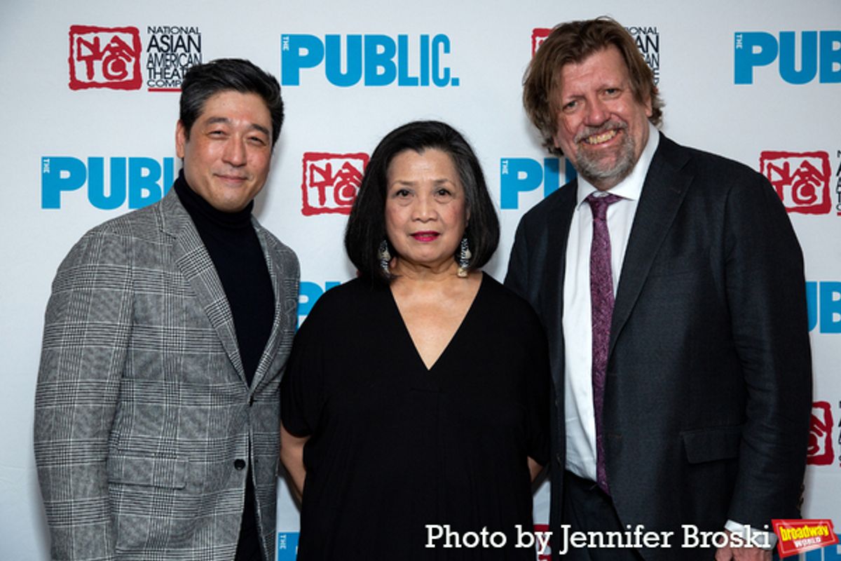 Peter Kim, Mia Katigbak, Oskar Eustis at 