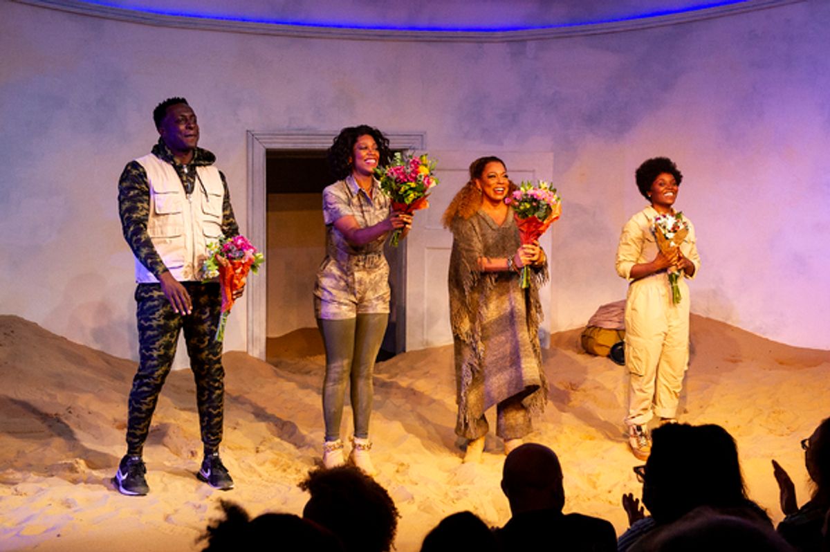 Andy Lucien, Marinda Anderson, Rolonda Watts, Brittany Bellizeare  at 