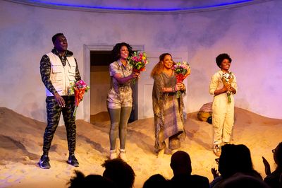 Andy Lucien, Marinda Anderson, Rolonda Watts, Brittany Bellizeare  Photo