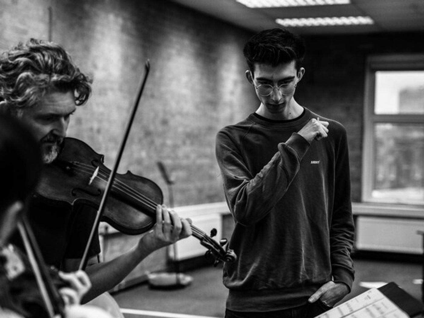 Photos: Inside Rehearsal For THE MOZART QUESTION at the Barn Theatre  Image