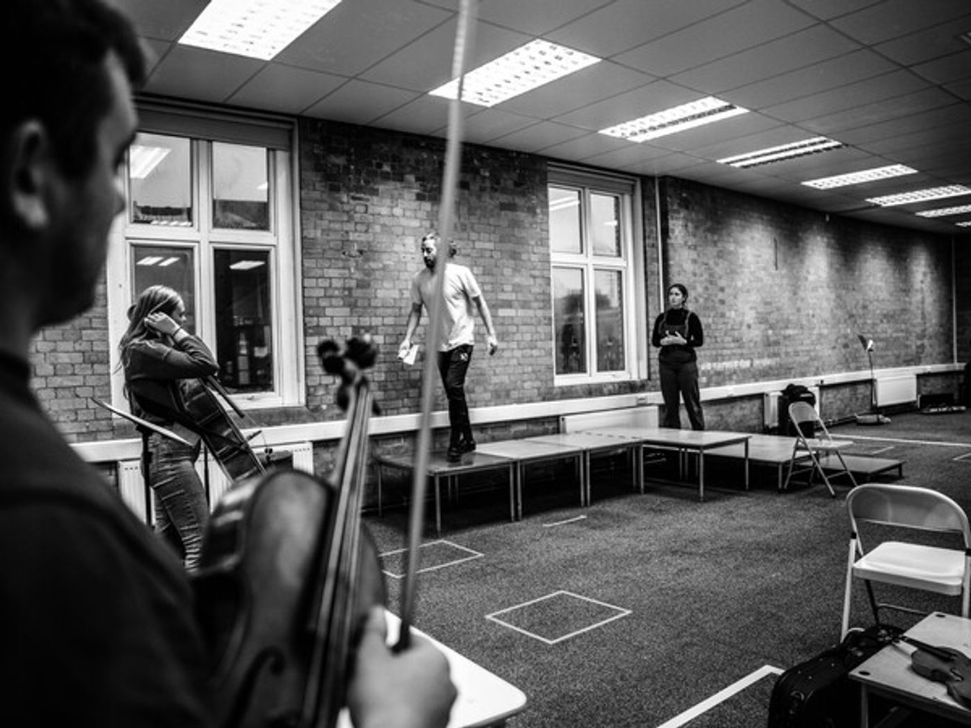 Photos: Inside Rehearsal For THE MOZART QUESTION at the Barn Theatre  Image