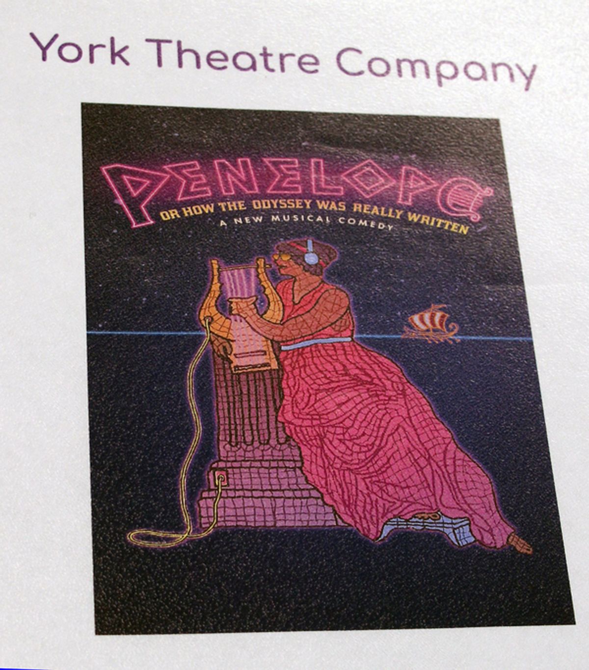 Script cover for Penelope, Or How the Odyssey Was Really Written at Photos: Meet the Cast and Creative Team of PENELOPE, OR HOW THE ODYSSEY WAS REALLY WRITTEN