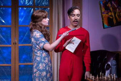 Shelby Mae Randle, left, as Jessica with Gabriel Garcia, right, as Salvador Dal  in H Photo