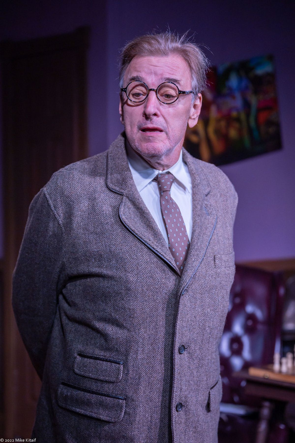 Joseph Zimmer as Dr. Abraham Yahuda in HYSTERIA.    Photo Credit: Mike Kitaif at Photos: HYSTERIA, Terry Johnson's Olivier Award-winning Farce, Opens March 4th At The Ensemble Company