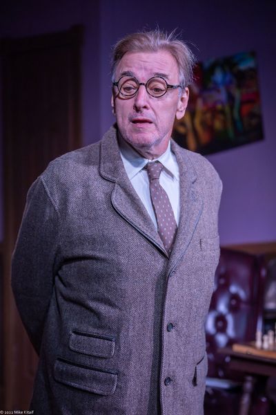 Joseph Zimmer as Dr. Abraham Yahuda in HYSTERIA.    Photo Credit: Mike Kitaif Photo