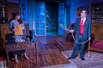 Shelby Mae Randle, left, as Jessica with Gabriel Garcia, right, as Salvador Dal  in H Photo