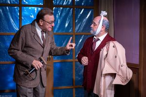 Joseph Zimmer, left, as Dr. Abraham Yahuda with Thomas Muniz, right, as Sigmund Freud Photo