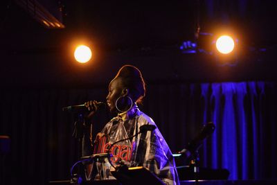 Mari Malek, celebrating the launch of Darrel Alejandro Holnes? Stepmotherland at Thom Photo