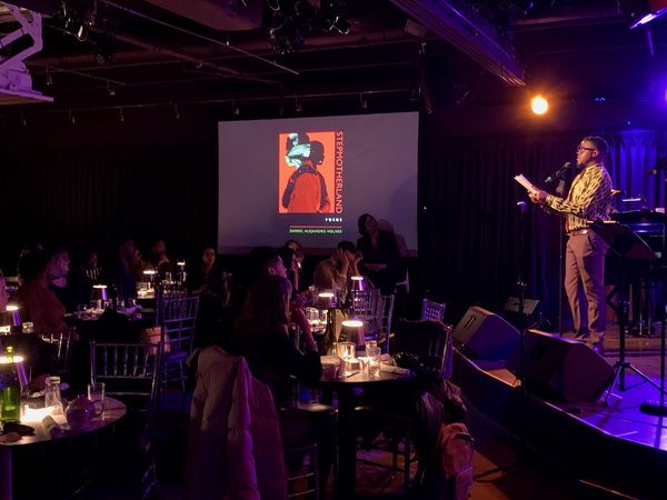 Darrel Alejandro Holnes, celebrating the launch of Holnes? Stepmotherland at Thomas M Photo