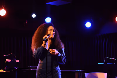 Nicole Vanessa Ortiz, celebrating the launch of Darrel Alejandro Holnes? Stepmotherla Photo