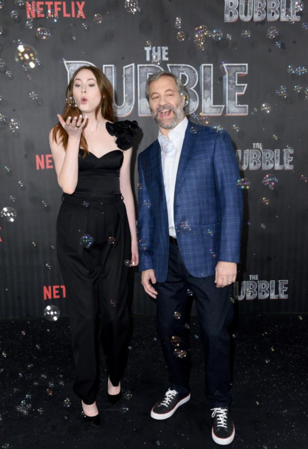 Karen Gillan and Judd Apatow  Photo