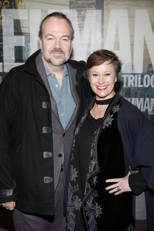 From left, actor Rob Nagle and casting director Heather Allyn arrive for the opening night performance of ?The Lehman Trilogy? at Center Theatre Group/Ahmanson Theatre on March 6, 2022, in Los Angeles @ BroadwayWorld From left, actor Rob Nagle and casting director Heather Allyn arrive for the opening Photo