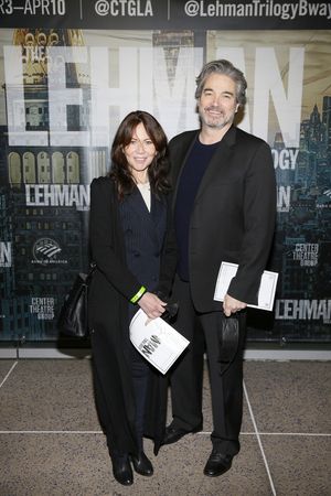 From left, film producer Leslie Urdang and actor Jon Tenney arrive for the opening night performance of ?The Lehman Trilogy? at Center Theatre Group/Ahmanson Theatre on March 6, 2022, in Los Angeles, @ BroadwayWorld From left, film producer Leslie Urdang and actor Jon Tenney arrive for the opening ni Photo