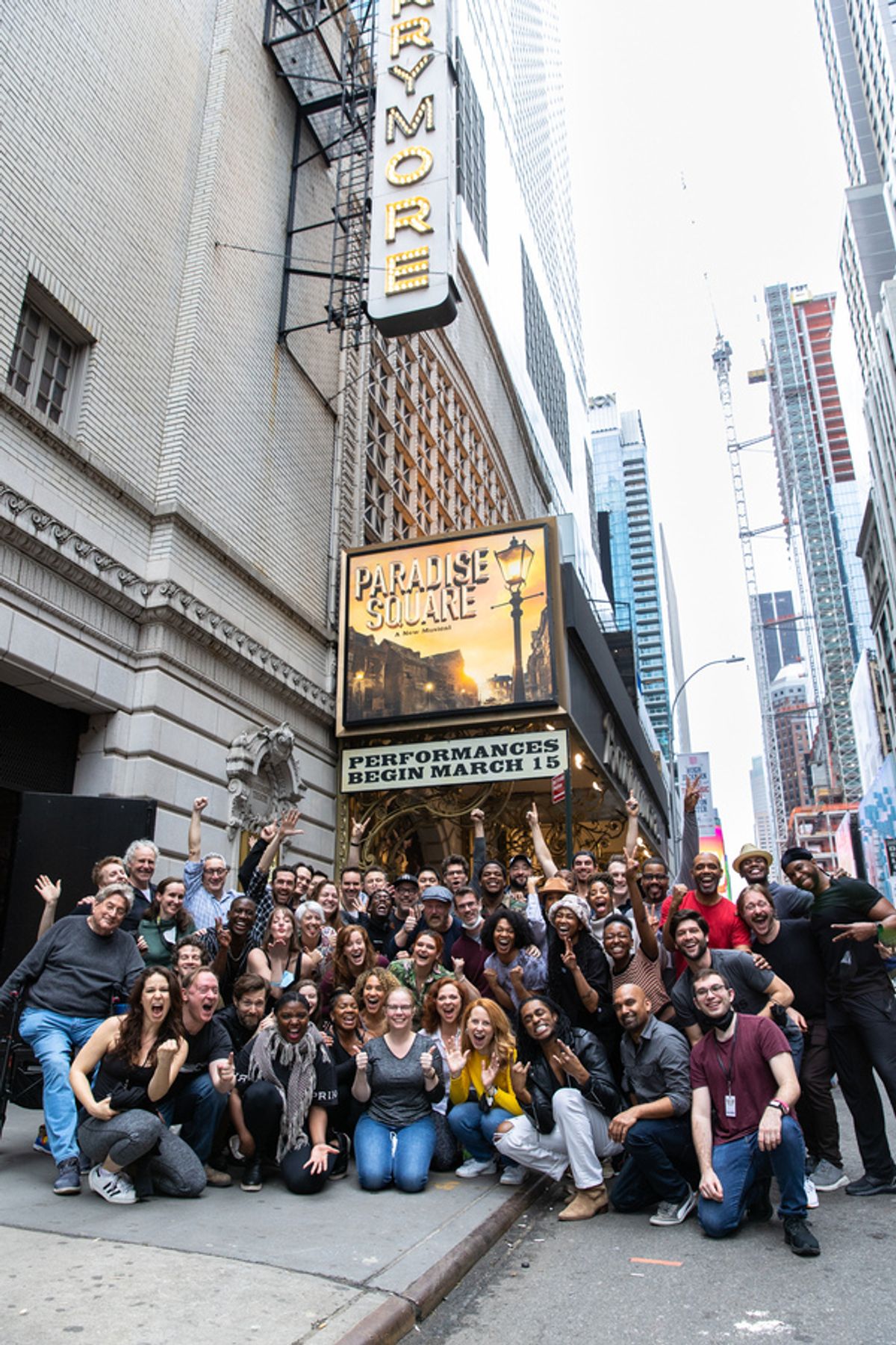 Cast of Paradise Square at Photos: PARADISE SQUARE Cast Heads to the Barrymore Theatre Ahead of First Preview