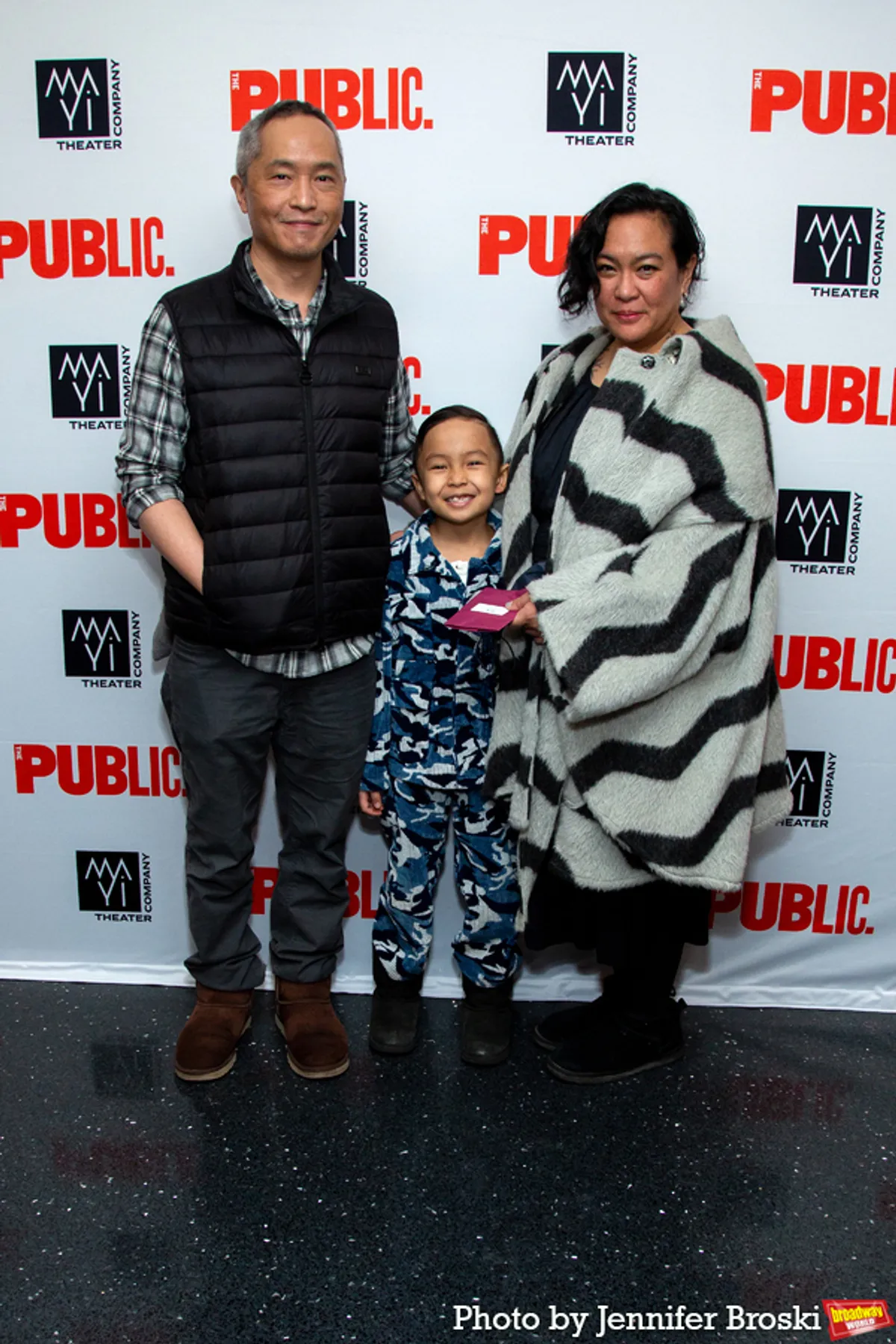 Ken Leung and family at 