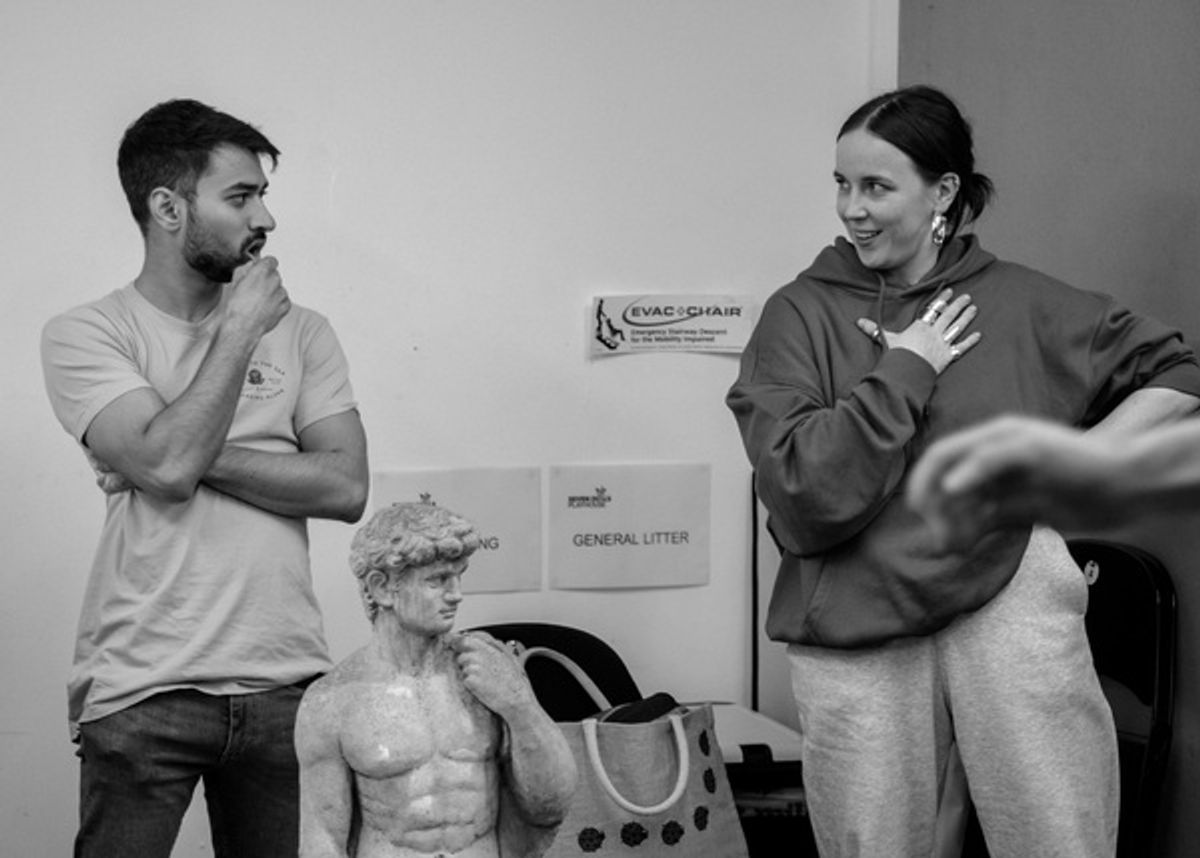 Ryan Rajan Mal and Sorcha Kennedy at Photos: Go Inside Rehearsals for DIARY OF A SOMEBODY