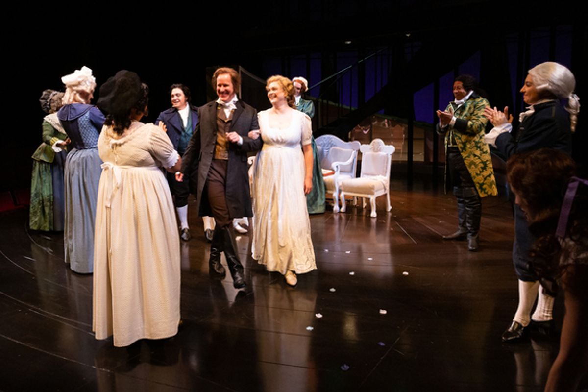 The cast of Alley Theatre’s production of Sense and Sensibility at Photos: First Look at Alley Theatre's SENSE AND SENSIBILITY