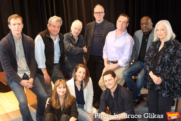 (Top Row L-R) Cliff Chamberlain, Jeff Still, Austin Pendleton, Tracy Letts, Danny McC Photo