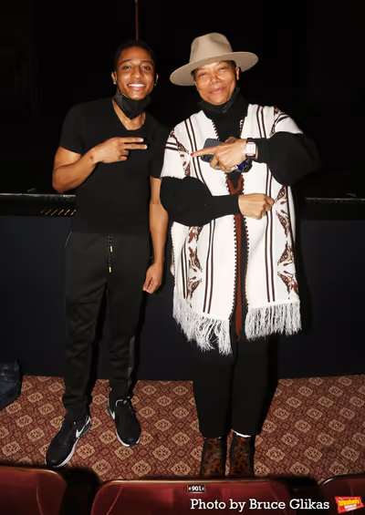 Myles Frost and Queen Latifah Photo