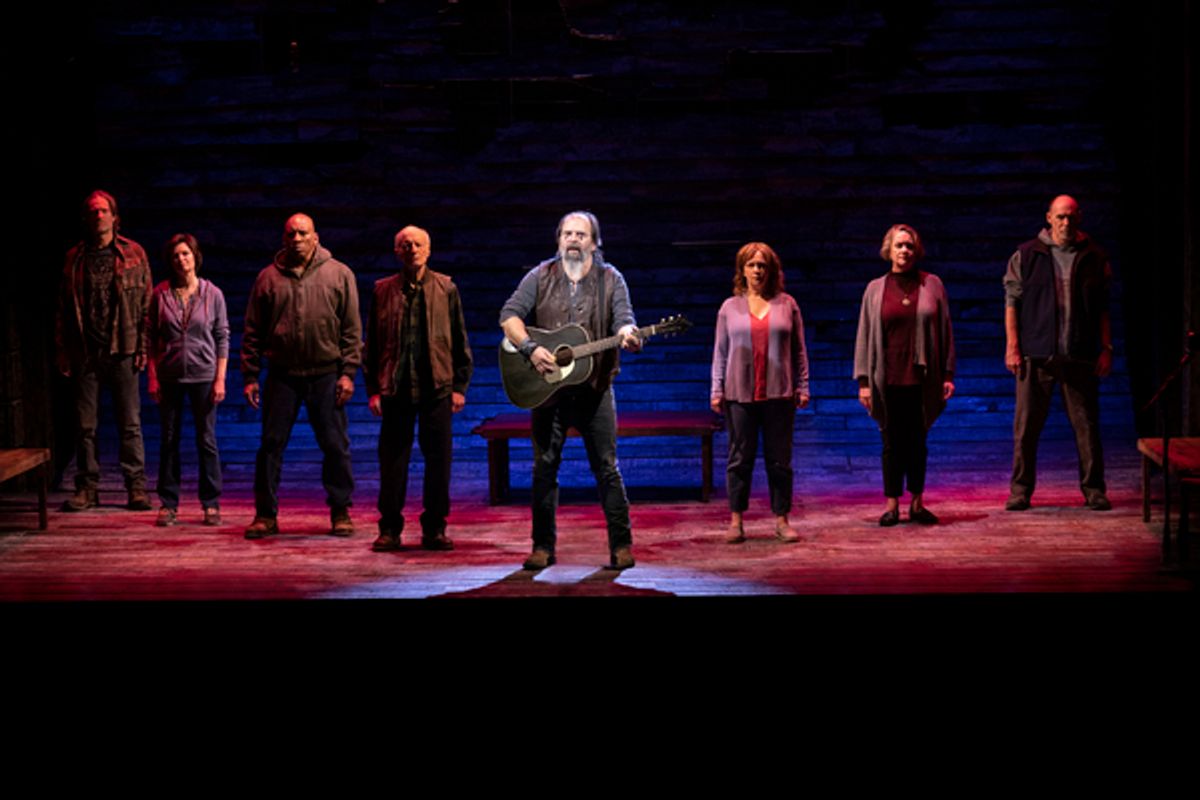 Steve Earle with the cast of Coal Country
