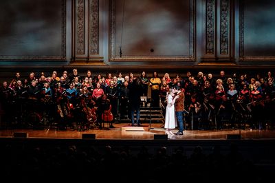 Elizabeth Stanley, Santino Fontana, Ensemble Photo