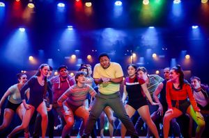 Richie (Loucas Curry) and the company @ BroadwayWorld Richie (Loucas Curry) and the company Photo