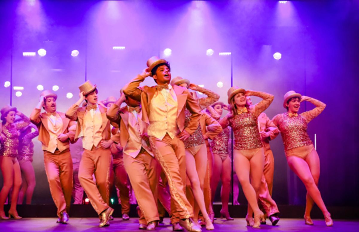 Paul (Roycen Daley) and the company at Photos: Inside Look at Tacoma Little Theatre's Production of A CHORUS LINE