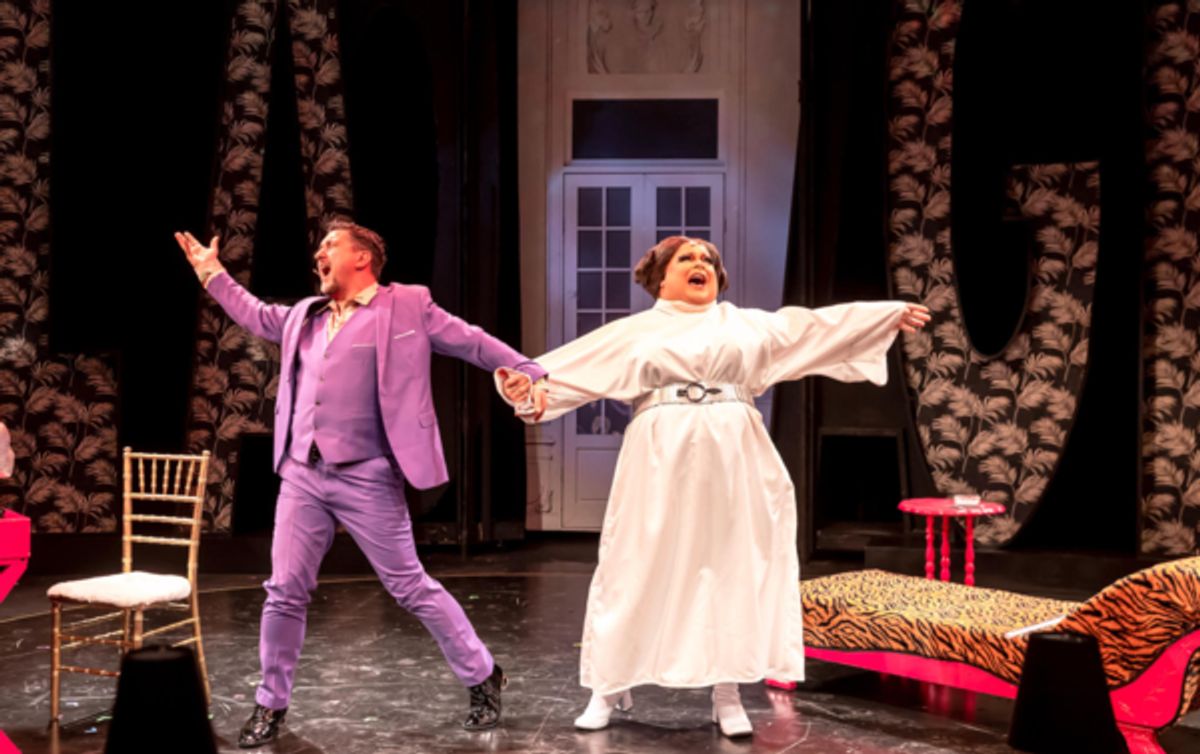 (L to R) Jason Richards and Ginger Minj at 