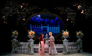 Sisters Marianne (Antoinette Comer) and Elinor (Sharon Rietkerk) confide in each other @ BroadwayWorld Sisters Marianne (Antoinette Comer) and Elinor (Sharon Rietkerk) confide in each othe Photo