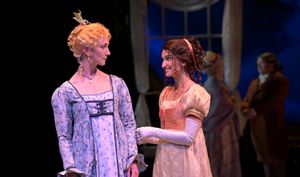 Elinor (Sharon Rietkerk) learns a secret from Lucy (Sonya Balsara) @ BroadwayWorld Elinor (Sharon Rietkerk) learns a secret from Lucy (Sonya Balsara) Photo