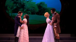 The happy couples (l to r: Noel Anthony, Antoinette Comer, Sharon Rietkerk, and Darrell Morris Jr.) embrace @ BroadwayWorld The happy couples (l to r: Noel Anthony, Antoinette Comer, Sharon Rietkerk, and Darre Photo