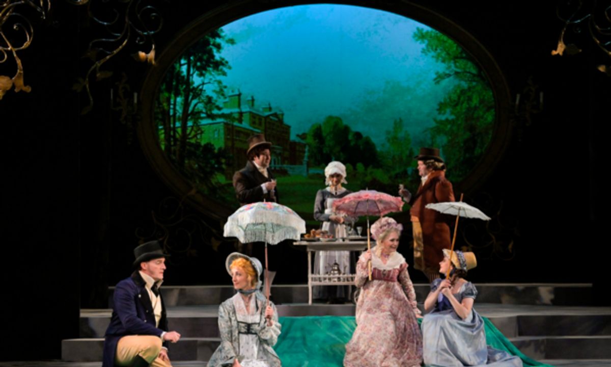A convivial picnic scene at Photos: Inside Look at SENSE AND SENSIBILITY at Theatreworks Silicon Valley