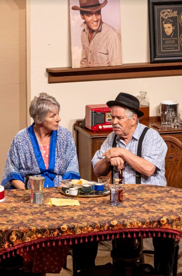 Ma (Sharon Menzies, left) and Pop (Rex Gray) Photo