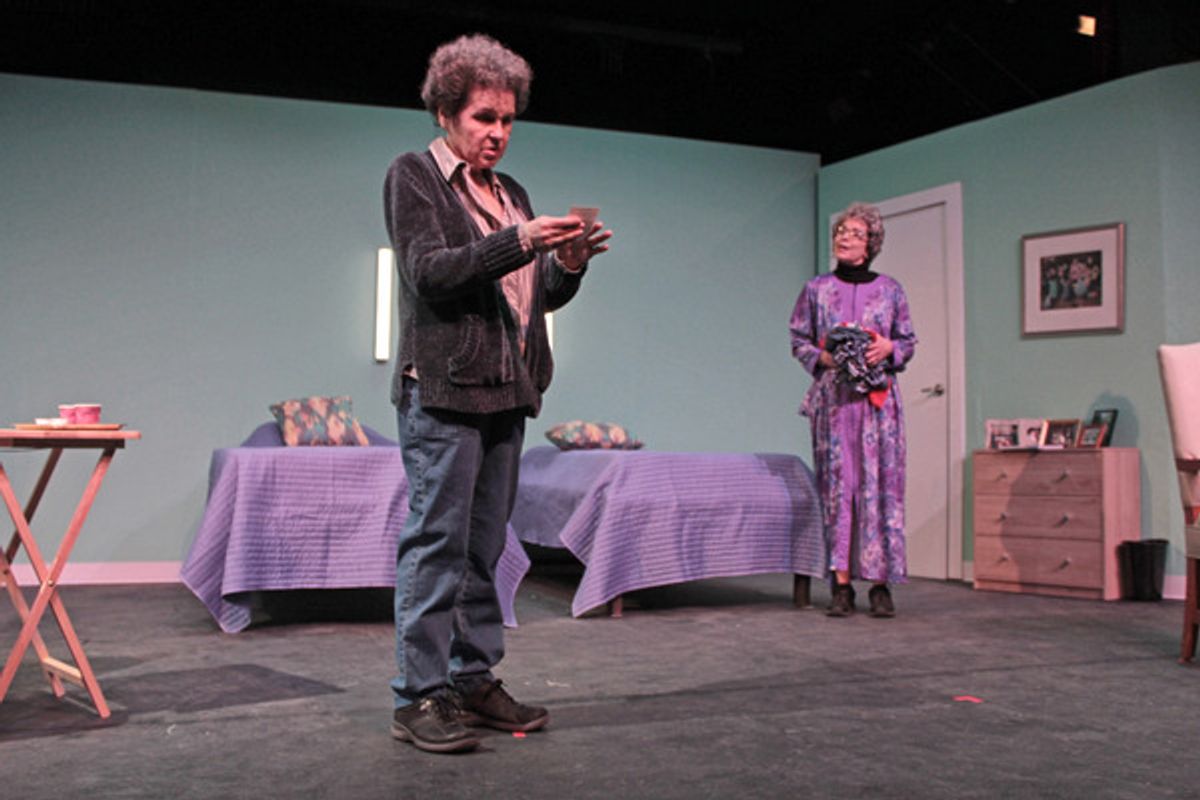 Laurie Atlas and Claire Parrella-Curran at Photos: First Look Inside Rehearsals for RIPCORD at Hampton Theatre Company