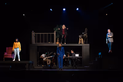 The cast of SONGS FOR A NEW WORLD Photo