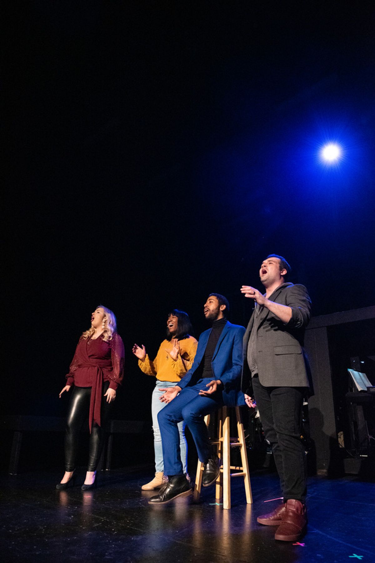 The cast of SONGS FOR A NEW WORLD at Photos: Inside Opening Weekend Of Servant Stage's SONGS FOR A NEW WORLD