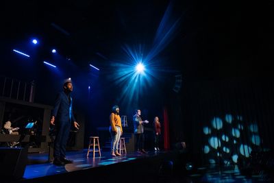 The cast of SONGS FOR A NEW WORLD  Photo