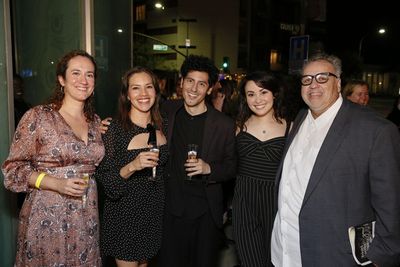 From left, Center Theatre Group Managing Director/CEO Meghan Pressman, cast member Ch Photo