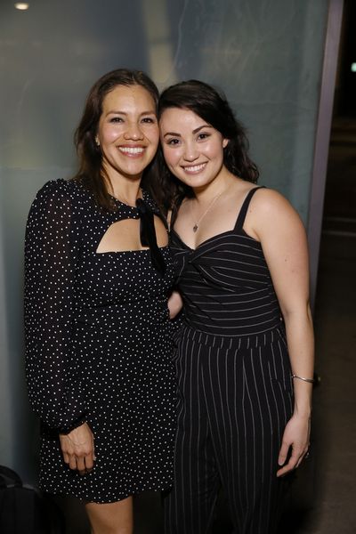 From left, cast members Cheryl Uma a and Sabrina Fest  during the champagne toast aft Photo