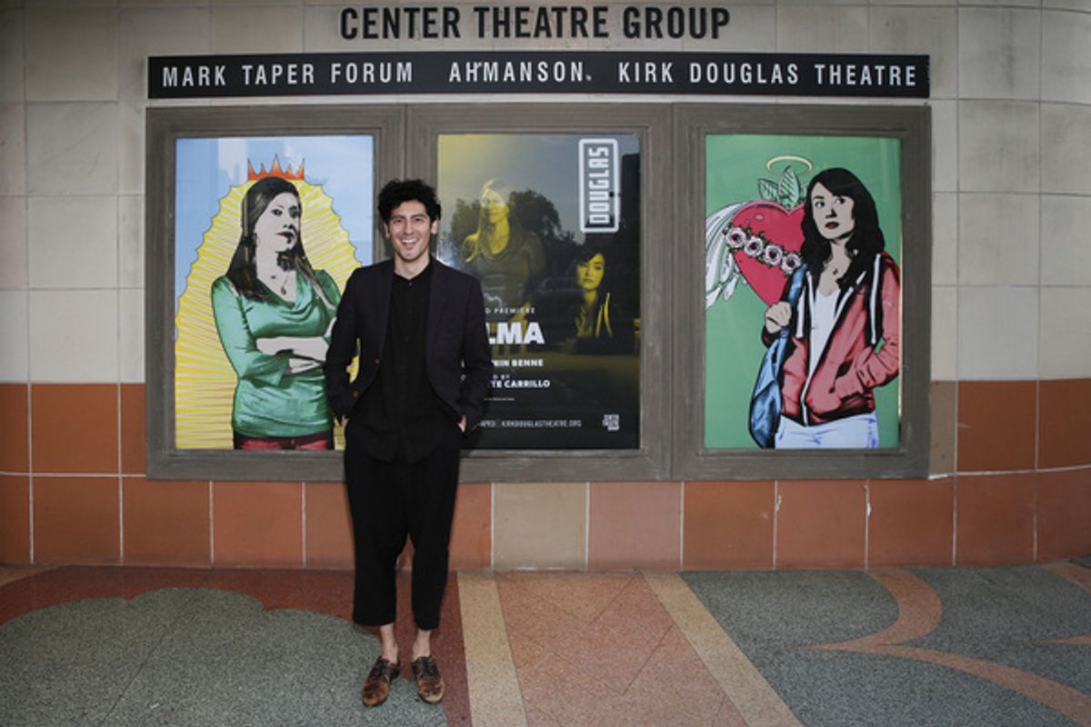 Playwright Benjamin Benne arrives for the world premiere of ?Alma? at Center Theatre Group?s Kirk Douglas Theatre on March 13, 2022, in Culver City, California.  (Photo by Ryan Miller/Capture Imaging) at 