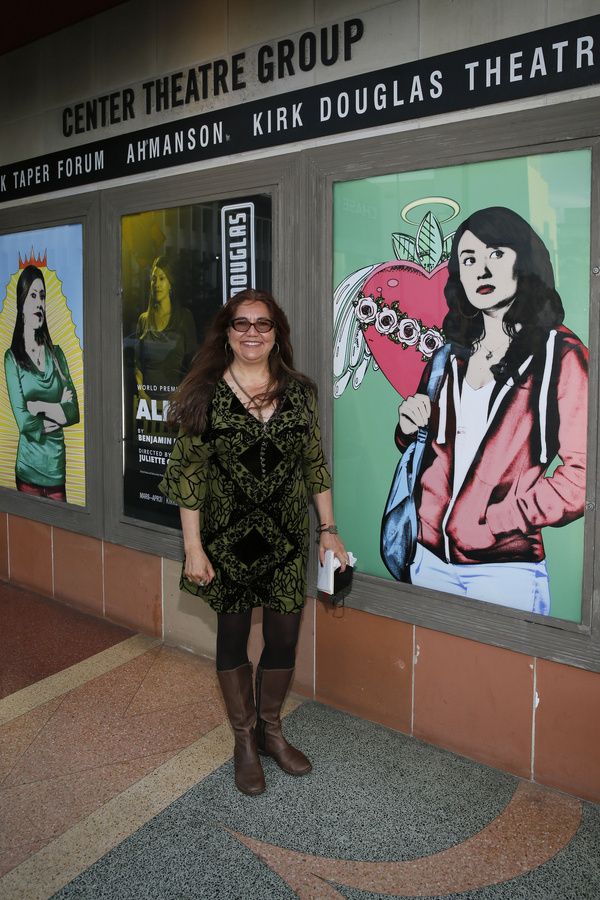Director Juliette Carrillo arrives for the world premiere of ?Alma? at Center Theatre Photo